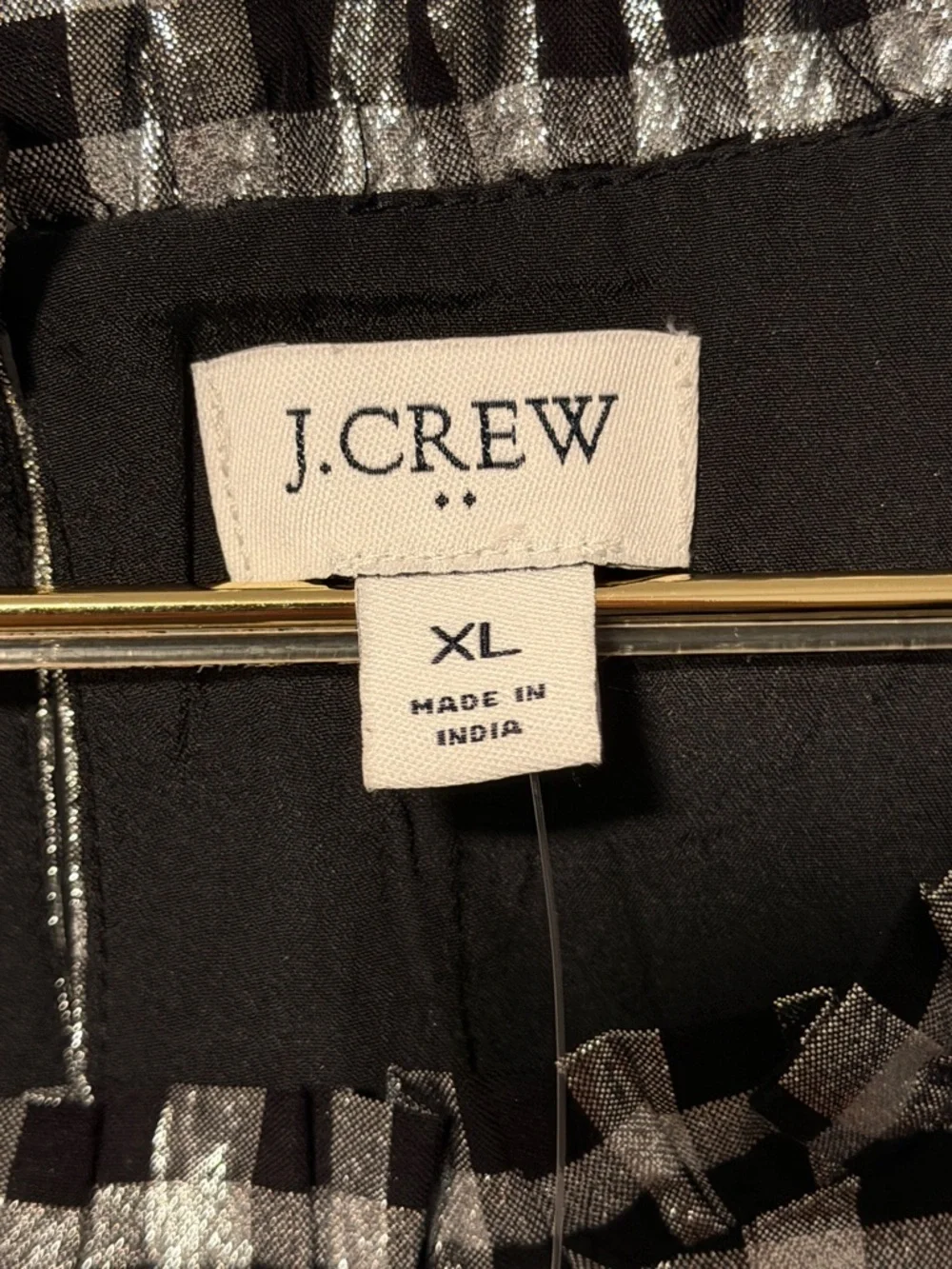 J.Crew short sleeve blouse Silvery